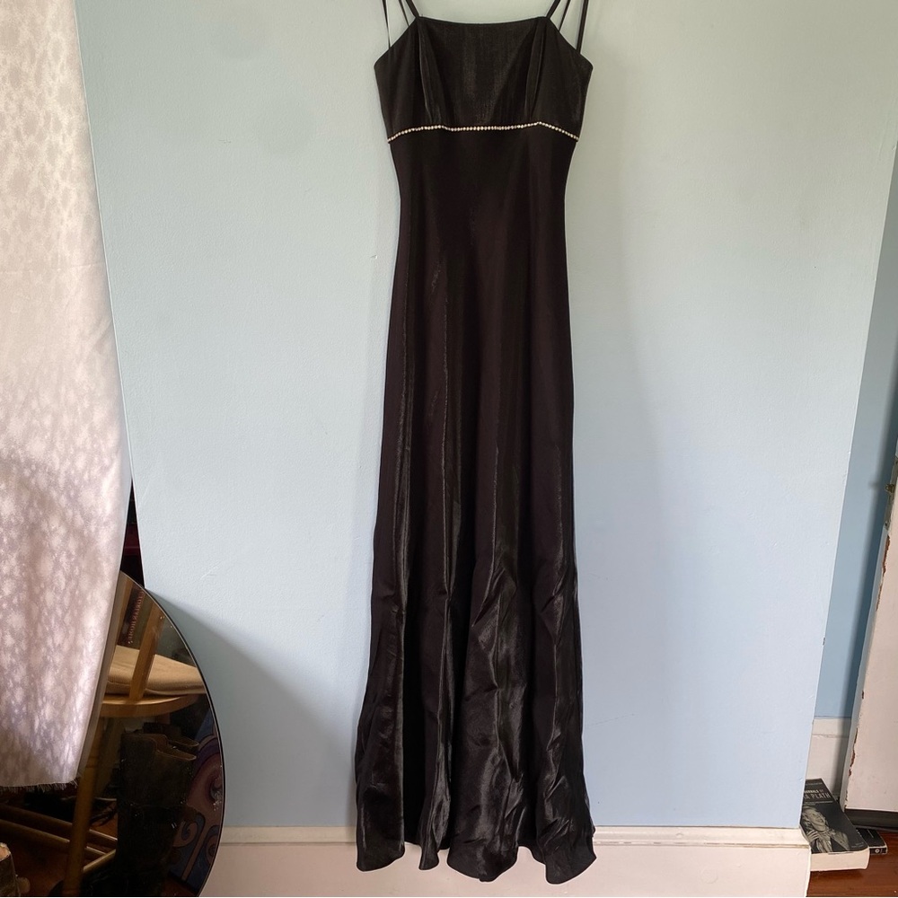 Vintage 90’s Strapless Black Prom Dress